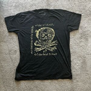 Men's Black Graphic Skull T-Shirt - Vintage Style